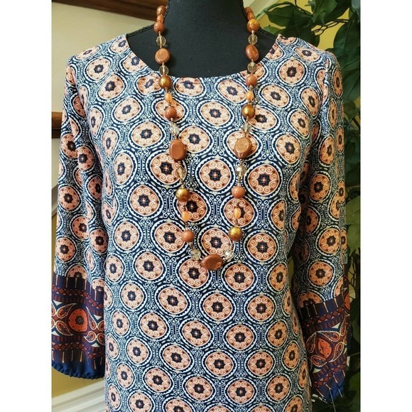 BeBop XL Mini Shift Dress Geometric Print Pullover - Picture 4 of 16